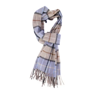 Dante Kasjmier Shawl | Beige Lichtblauw 