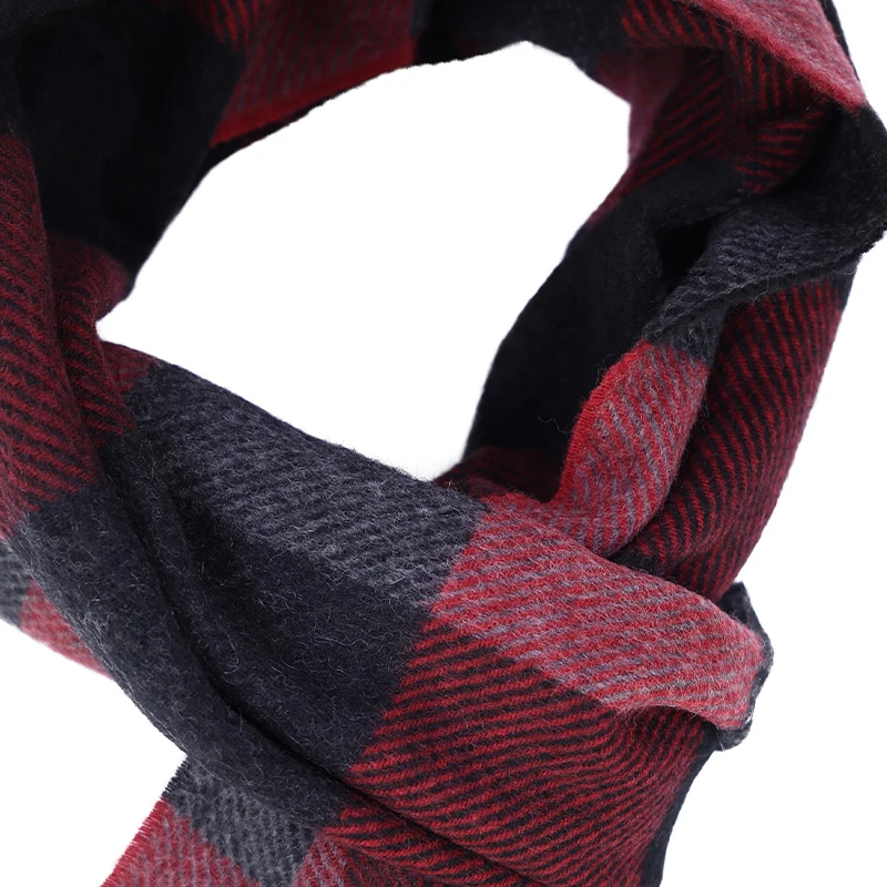 Dante Kasjmier Shawl | Rood Zwart | www.pietkoopmans.nl