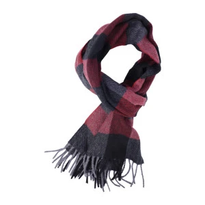Dante Kasjmier Shawl | Rood Zwart