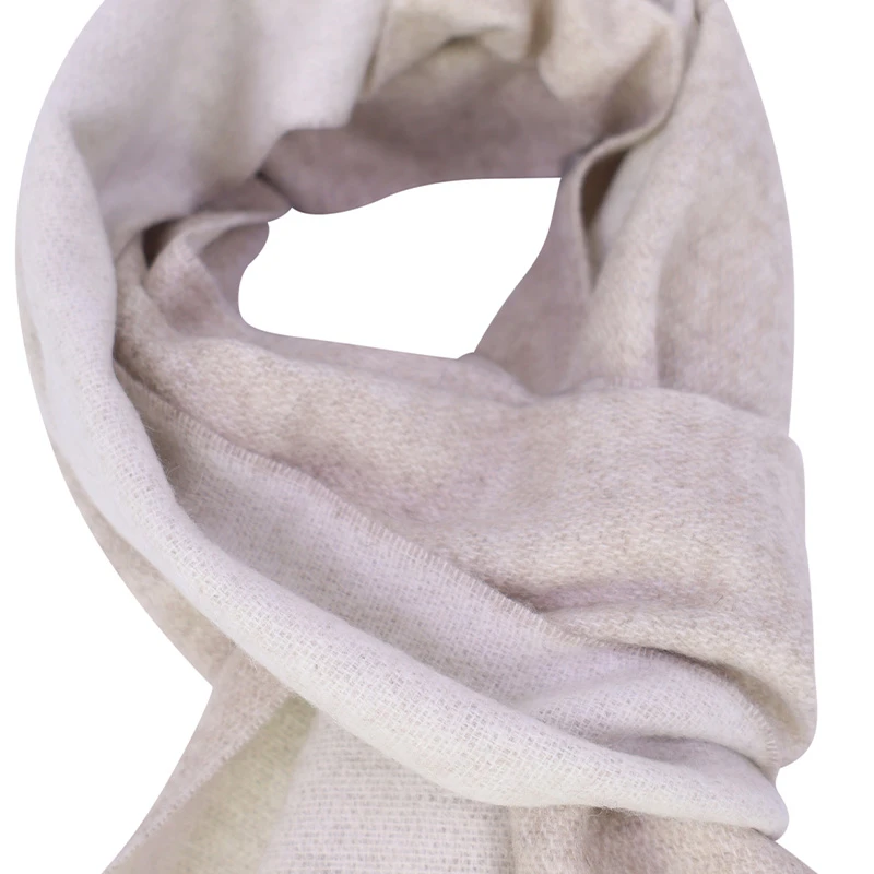 Dante Kasjmier Dubbelfaced Shawl | Sand | www.pietkoopmans.nl