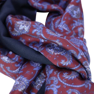 Dante Zijde Wol Shawl | Bordeaux Jeans