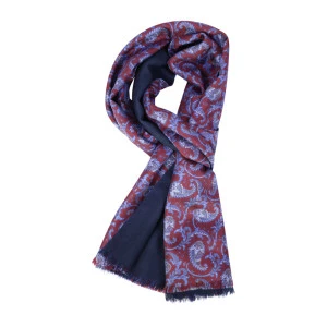 Dante Zijde Wol Shawl | Bordeaux Jeans