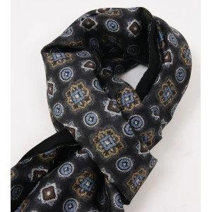 Dante Foulard Sjaal | Zwart Blauw Goud