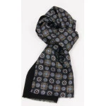Dante Foulard Sjaal | Zwart Blauw Goud | www.pietkoopmans.nl