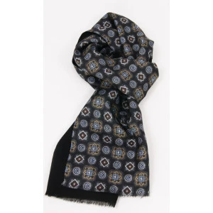 Dante Foulard Sjaal | Zwart Blauw Goud