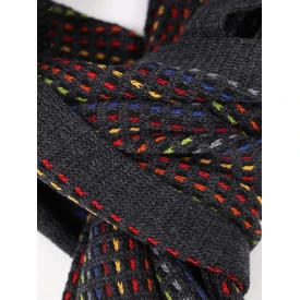 Dante Sjaal Tricot Gebreid | Rode Stiksel
