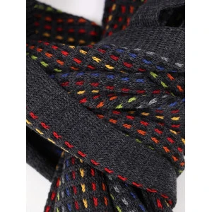 Dante Sjaal Tricot Gebreid | Rode Stiksel