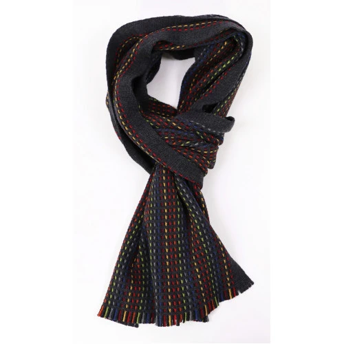 Dante Sjaal Tricot Gebreid | Rode Stiksel | www.pietkoopmans.nl