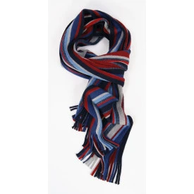 Shawl Tricot Gebreid Wol | Marine Grijs