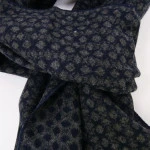Shawl Geweven Viscose | Grijs Marine Gestipt | www.pietkoopmans.nl