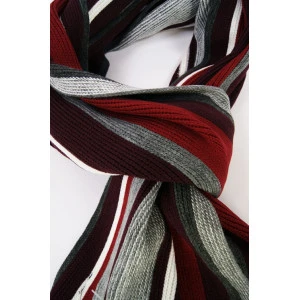 Shawl Tricot | Bordo Rood Gestreept