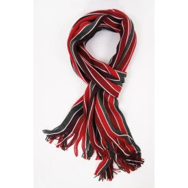 Shawl Tricot | Bordo Grijs Gestreept