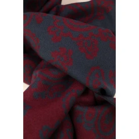 Shawl Geweven Viscose | Bordo Antra Paisley