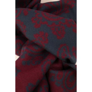 Shawl Geweven Viscose | Bordo Antra Paisley