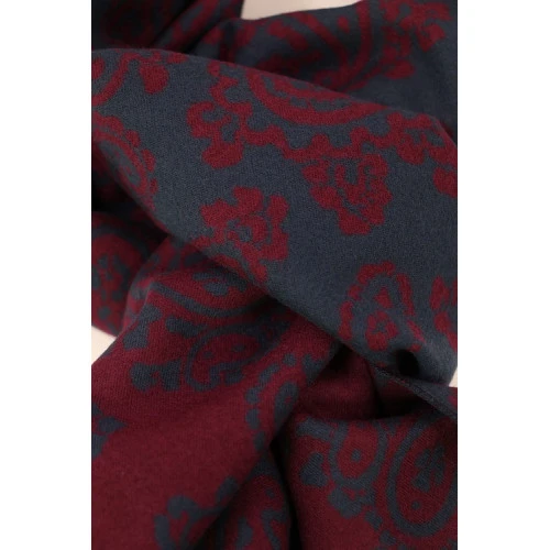 Shawl Geweven Viscose | Bordo Antra Paisley | www.pietkoopmans.nl