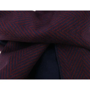 Shawl Geweven Viscose | Bordeaux Visgraat