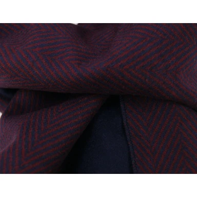 Shawl Geweven Viscose | Bordeaux Visgraat | www.pietkoopmans.nl