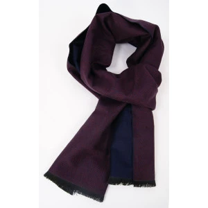 Shawl Geweven Viscose | Bordeaux Visgraat