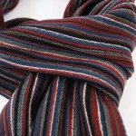 Shawl Tricot | Rood Grijs Gestreept | www.pietkoopmans.nl