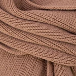 Tricot Gebreid Wollen Shawl | Camel | www.pietkoopmans.nl