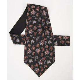 Zijden Choker | Bordo Paisley Print