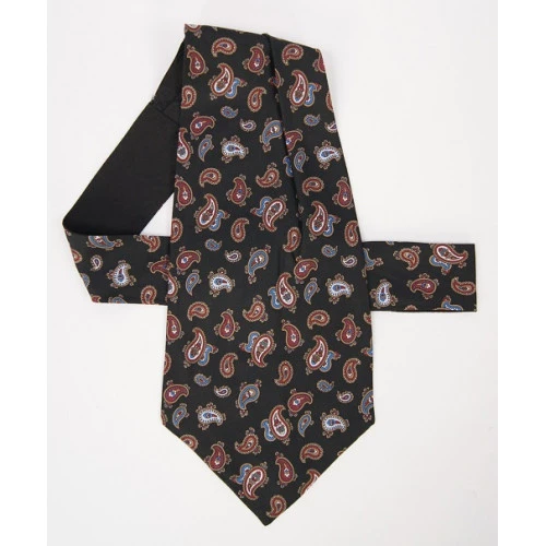 Zijden Choker | Bordo Paisley Print | www.pietkoopmans.nl