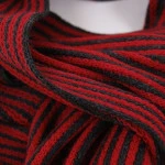 Shawl Tricot | Rood Antra Gestreept | www.pietkoopmans.nl