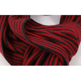 Shawl Tricot | Rood Antra Gestreept 