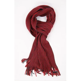 Shawl Tricot | Rood Antra Gestreept 