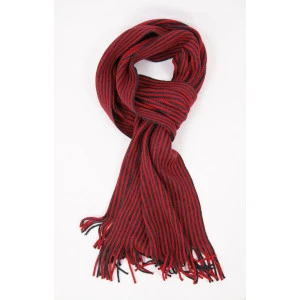 Shawl Tricot | Rood Antra Gestreept 