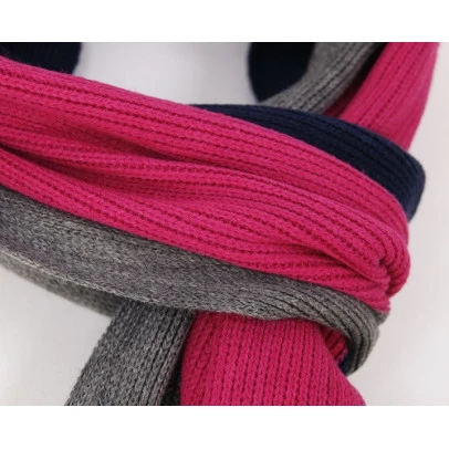Shawl Tricot | Rose Grijs Gestreept | www.pietkoopmans.nl