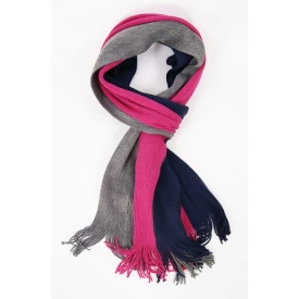 Shawl Tricot | Rose Grijs Gestreept