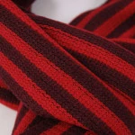 Shawl Tricot | Rood Bordo Gestreept | www.pietkoopmans.nl