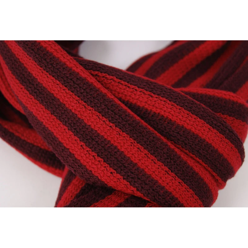 Shawl Tricot | Rood Bordo Gestreept | www.pietkoopmans.nl