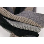 Shawl Tricot | Zwart Grijs Gestreept | www.pietkoopmans.nl