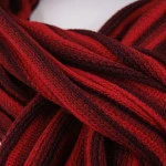 Shawl Tricot | Rood Tinten Gestreept | www.pietkoopmans.nl