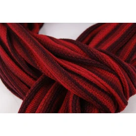 Shawl Tricot | Rood Tinten Gestreept 