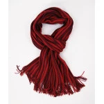 Shawl Tricot | Rood Tinten Gestreept | www.pietkoopmans.nl