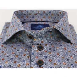 Eden Valley Overhemd | Jeansblauw Bloemen Print