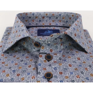 Eden Valley Overhemd | Jeansblauw Bloemen Print