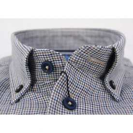 Eden Valley Overhemd | Blauw Pied de Poule