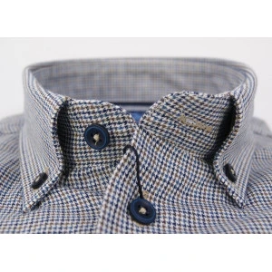 Eden Valley Overhemd | Blauw Pied de Poule