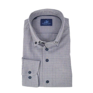 Eden Valley Overhemd | Blauw Pied de Poule