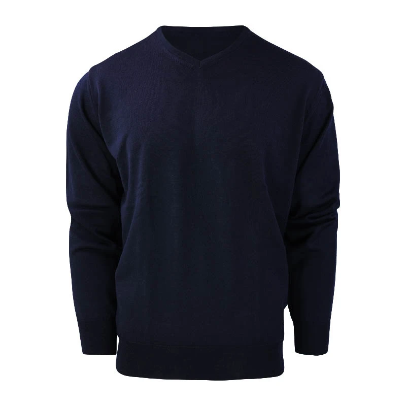 Eden Valley Trui Merino Wol | Marine | www.pietkoopmans.nl