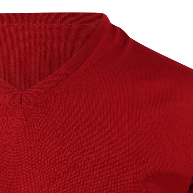 Eden Valley Pullover Merino Wol | Rood | www.pietkoopmans.nl