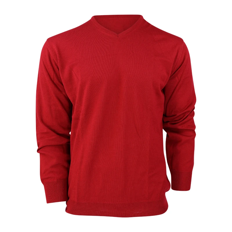 Eden Valley Pullover Merino Wol | Rood | www.pietkoopmans.nl