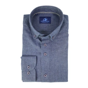 Eden Valley Flanel Shirt | Marine Pied de Poule