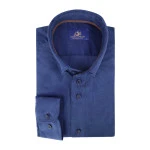 Eden Valley babyrib Overhemd | Indigo | www.pietkoopmans.nl