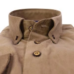 Eden Valley babyrib Overhemd | Camel | www.pietkoopmans.nl