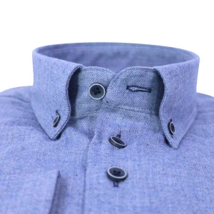 Eden Valley Flanel Overhemd | Blauw Visgraat